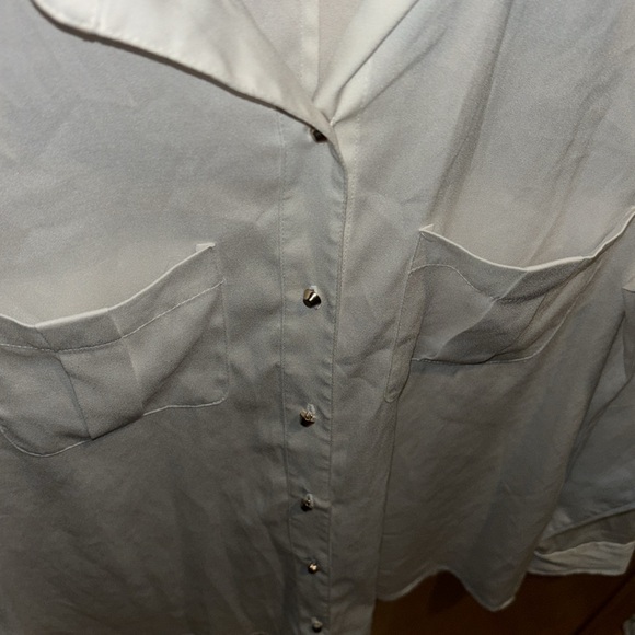 Ivanka Trump white button up blouse women’s size small - Picture 7 of 9